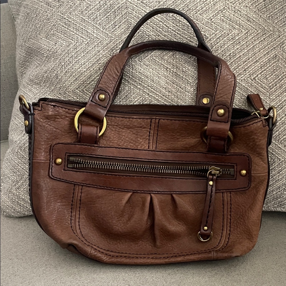 Fossil Leather Handbag